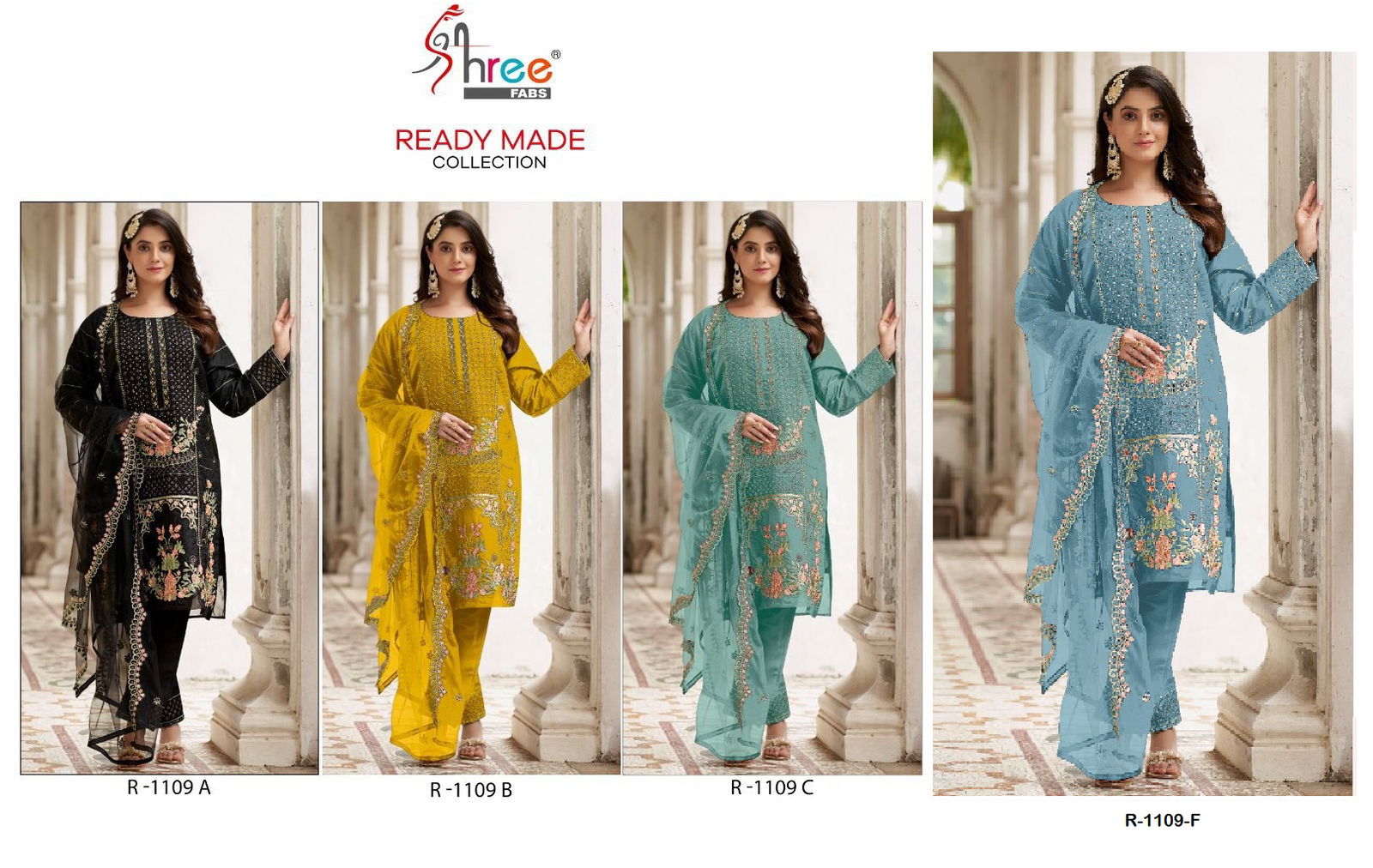 Shree R 1109 By Shree Fabs Readymade Suits Catalog